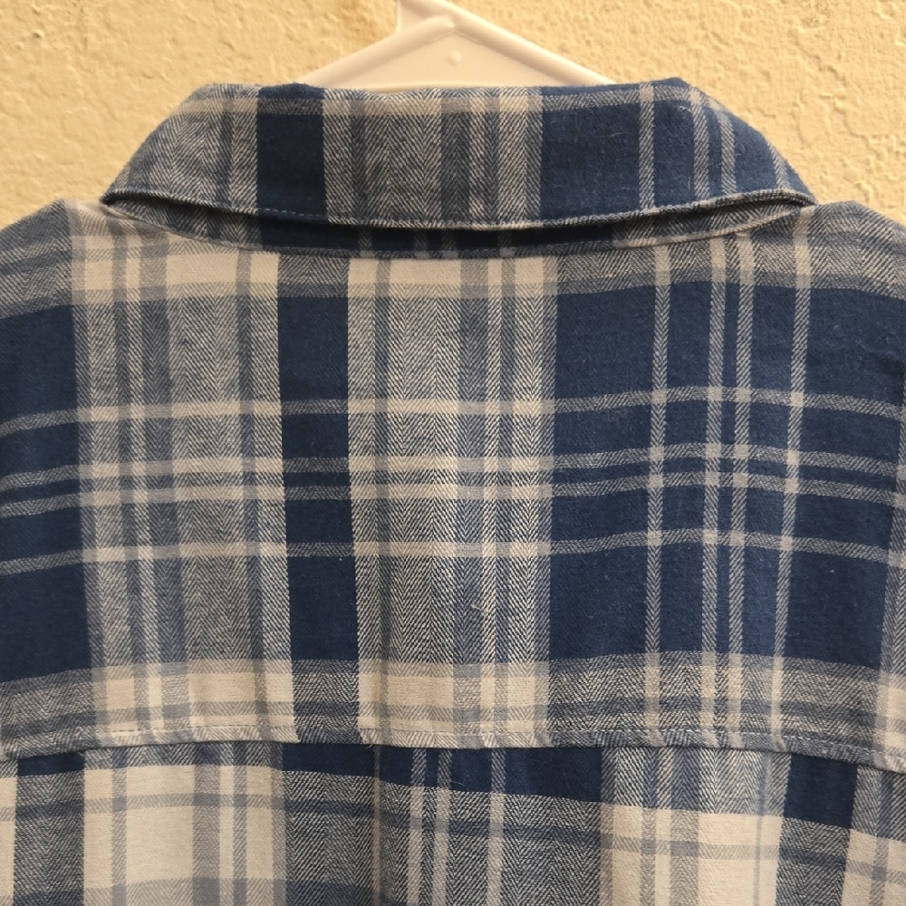 Yellowstone Dutton Ranch Plaid Flannel - Blue - 2XL - Picture 12 of 12